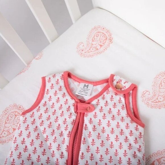 Malabar Baby Wearable Blanket Pink City Sleeping Sack Lightweight 6-18 M Organic - Picture 5 of 16